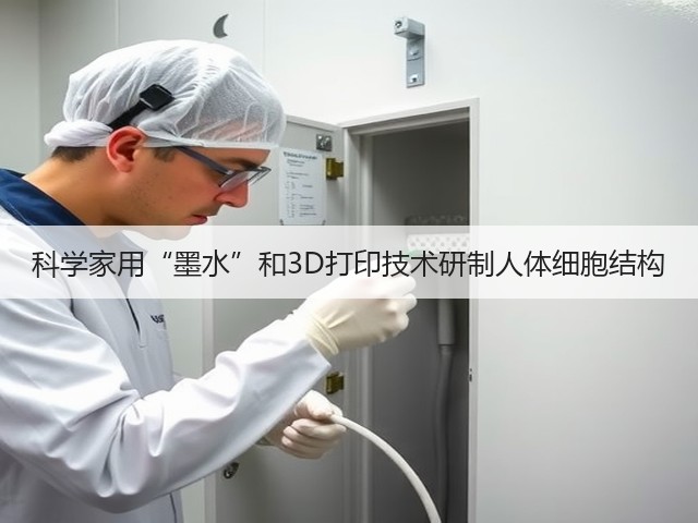 科学家用“墨水”和3D打印技术研制人体细胞结构(图2)