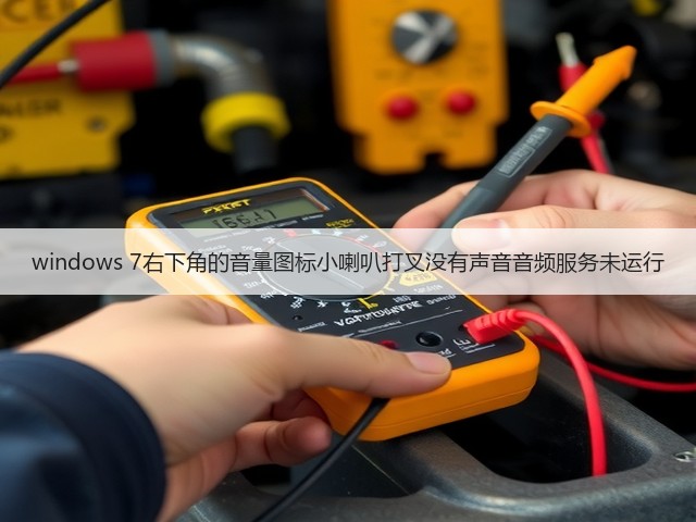windows 7右下角的音量图标小喇叭打叉没有声音音频服务未运行(图2) windows 7右下角的音量图标小喇叭打叉没有声音音频服务未运行(图2)