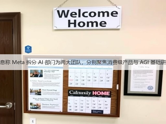 消息称 Meta 拆分 AI 部门为两大团队,分别聚焦消费级产品与 AGI 基础研究(图1) 消息称 Meta 拆分 AI 部门为两大团队,分别聚焦消费级产品与 AGI 基础研究(图1)