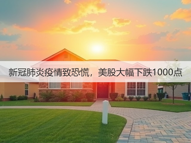 新冠肺炎疫情致恐慌，美股大幅下跌1000点(图2)