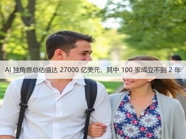 AI 独角兽总估值达 27000 亿美元,其中 100 家成立不到 2 年(图1) AI 独角兽总估值达 27000 亿美元,其中 100 家成立不到 2 年(图1)