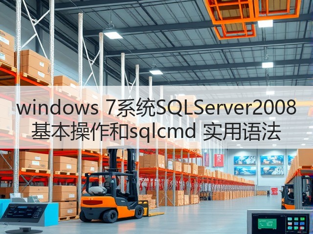 windows 7系统SQLServer2008 基本操作和sqlcmd 实用语法(图3) windows 7系统SQLServer2008 基本操作和sqlcmd 实用语法(图3)