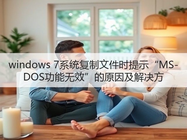 windows 7系统复制文件时提示“MS-DOS功能无效”的原因及解决方(图2) windows 7系统复制文件时提示“MS-DOS功能无效”的原因及解决方(图2)