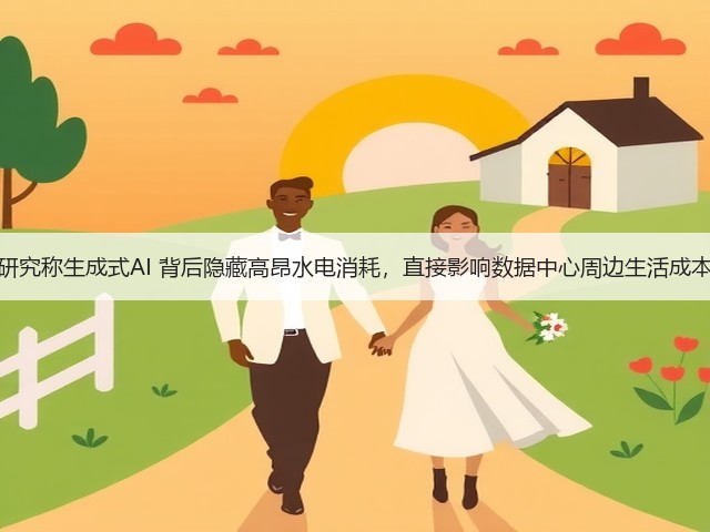 研究称生成式AI 背后隐藏高昂水电消耗，直接影响数据中心周边生活成本(图1)