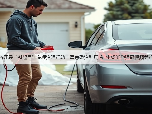 抖音开展“AI起号”专项治理行动，重点整治利用 AI 生成低俗猎奇视频等行为(图2)