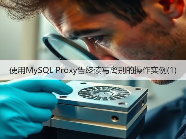 使用MySQL Proxy告终读写离别的操作实例(1)(图3) 使用MySQL Proxy告终读写离别的操作实例(1)(图3)