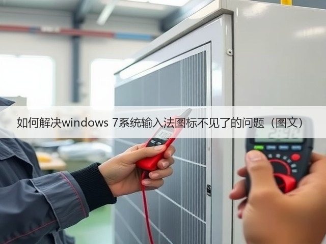 如何解决windows 7系统输入法图标不见了的问题(图文)(图1) 如何解决windows 7系统输入法图标不见了的问题(图文)(图1)