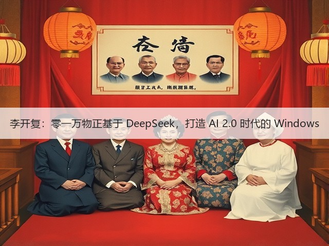 李开复：零一万物正基于 DeepSeek，打造 AI 2.0 时代的 Windows(图2)
