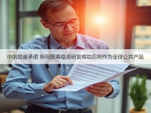 中国郑重承诺 新冠病毒疫苗研发成功后将作为全球公共产品(图2)
