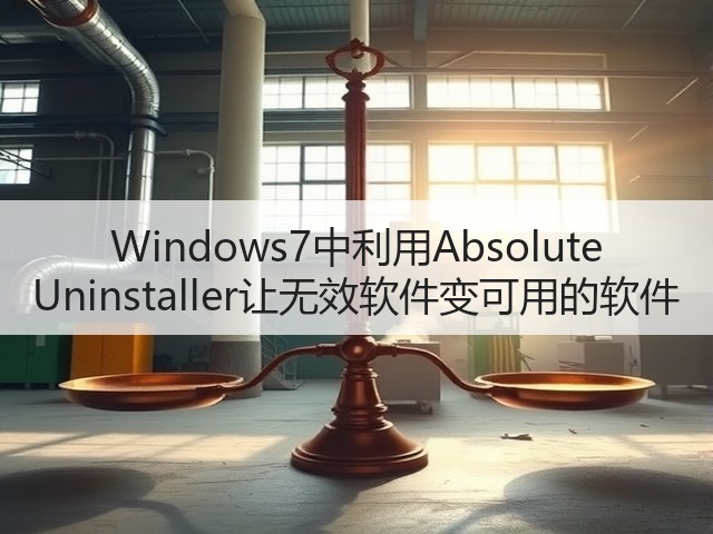 Windows7中利用Absolute Uninstaller让无效软件变可用的软件(图3) Windows7中利用Absolute Uninstaller让无效软件变可用的软件(图3)