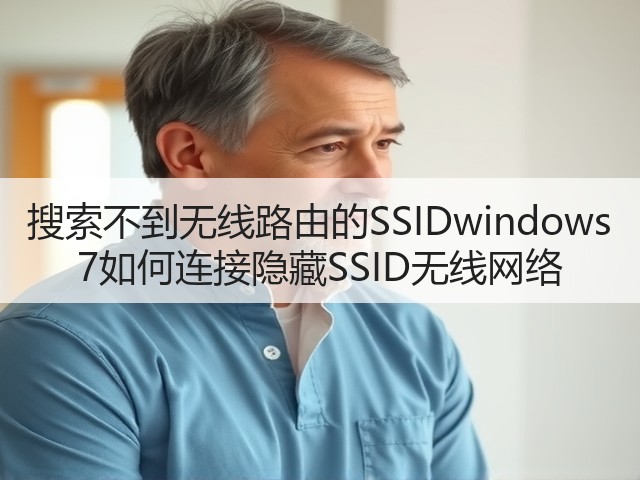 搜索不到无线路由的SSIDwindows 7如何连接隐藏SSID无线网络(图1) 搜索不到无线路由的SSIDwindows 7如何连接隐藏SSID无线网络(图1)