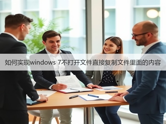 如何实现windows 7不打开文件直接复制文件里面的内容(图2)