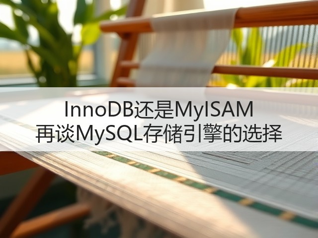 InnoDB还是MyISAM 再谈MySQL存储引擎的选择(图2) InnoDB还是MyISAM 再谈MySQL存储引擎的选择(图2)