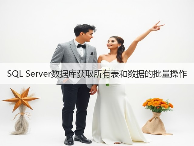 SQL Server数据库获取所有表和数据的批量操作(图3)