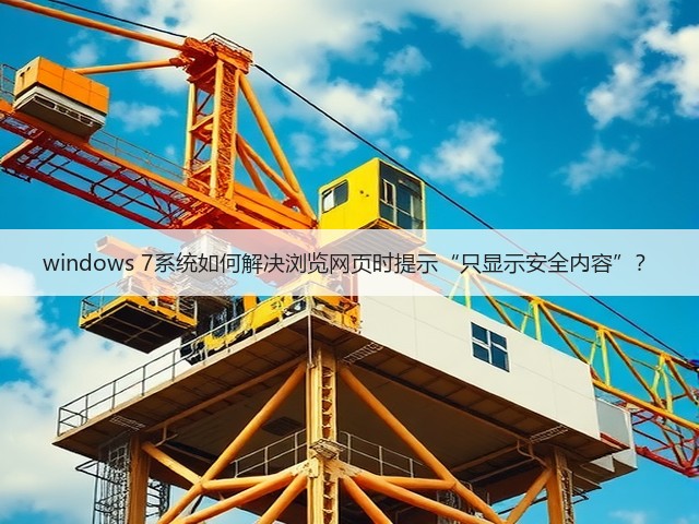 windows 7系统如何解决浏览网页时提示“只显示安全内容”?(图2) windows 7系统如何解决浏览网页时提示“只显示安全内容”?(图2)