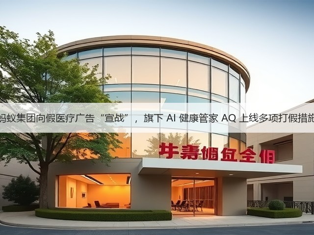 蚂蚁集团向假医疗广告“宣战”,旗下 AI 健康管家 AQ 上线多项打假措施(图1) 蚂蚁集团向假医疗广告“宣战”,旗下 AI 健康管家 AQ 上线多项打假措施(图1)