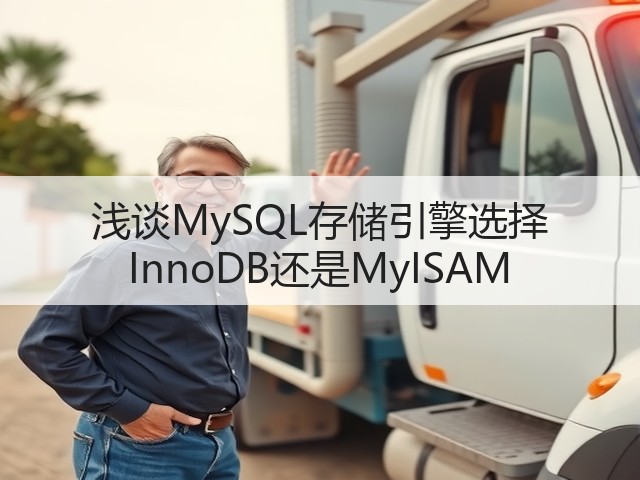 浅谈MySQL存储引擎选择 InnoDB还是MyISAM(图1) 浅谈MySQL存储引擎选择 InnoDB还是MyISAM(图1)