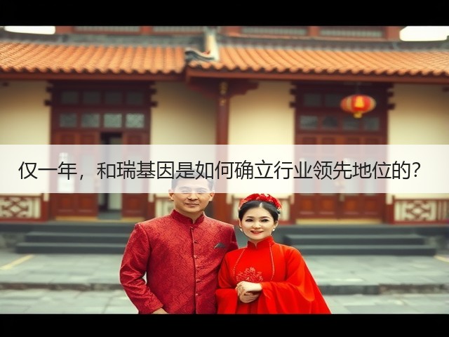 仅一年,和瑞基因是如何确立行业领先地位的?(图3) 仅一年,和瑞基因是如何确立行业领先地位的?(图3)