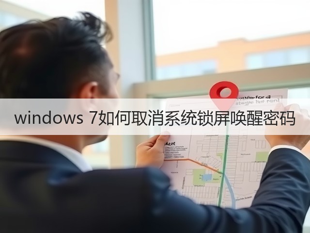 windows 7如何取消系统锁屏唤醒密码(图3) windows 7如何取消系统锁屏唤醒密码(图3)