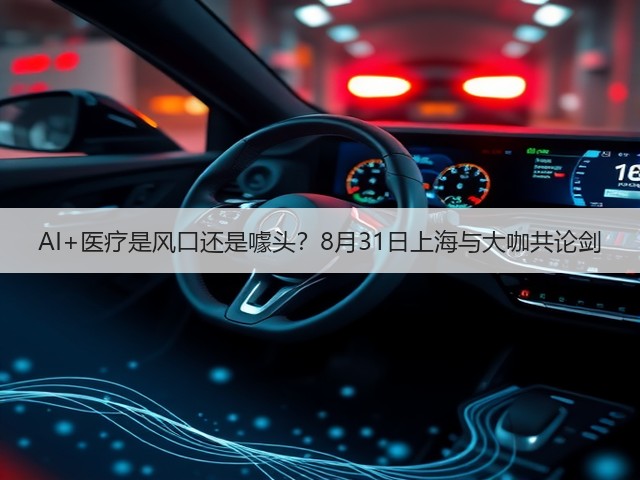 AI+医疗是风口还是噱头?8月31日上海与大咖共论剑(图1) AI+医疗是风口还是噱头?8月31日上海与大咖共论剑(图1)