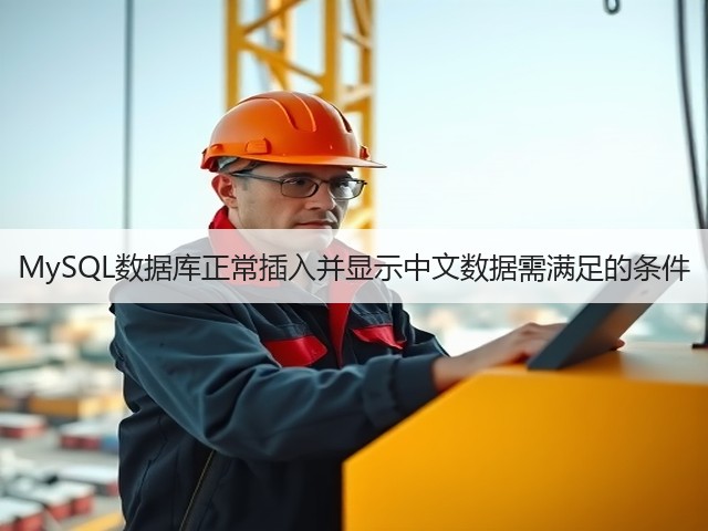 MySQL数据库正常插入并显示中文数据需满足的条件(图1) MySQL数据库正常插入并显示中文数据需满足的条件(图1)