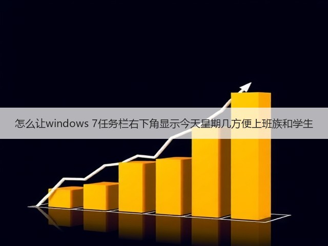 怎么让windows 7任务栏右下角显示今天星期几方便上班族和学生(图2) 怎么让windows 7任务栏右下角显示今天星期几方便上班族和学生(图2)
