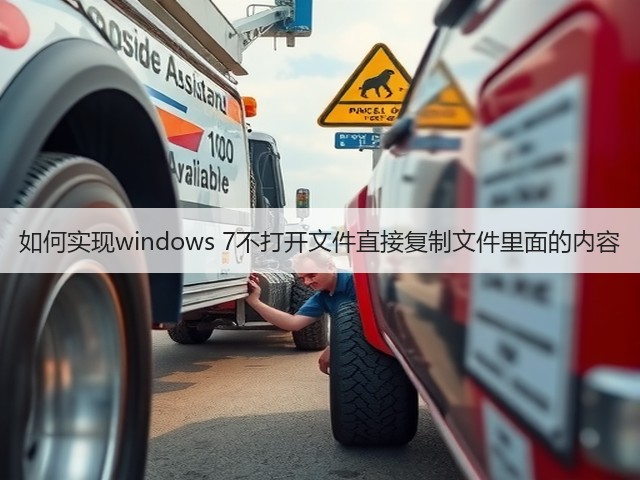 如何实现windows 7不打开文件直接复制文件里面的内容(图1)