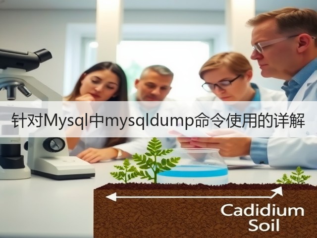 针对Mysql中mysqldump命令使用的详解(图2) 针对Mysql中mysqldump命令使用的详解(图2)
