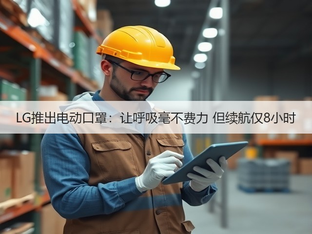 LG推出电动口罩:让呼吸毫不费力 但续航仅8小时(图1) LG推出电动口罩:让呼吸毫不费力 但续航仅8小时(图1)