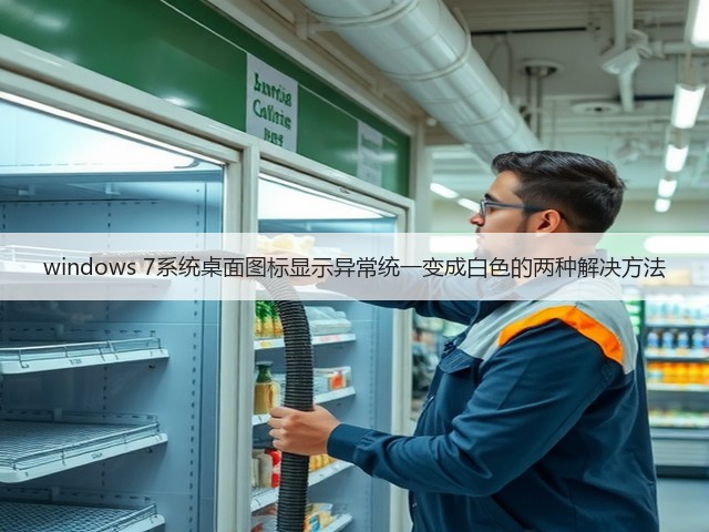 windows 7系统桌面图标显示异常统一变成白色的两种解决方法(图3) windows 7系统桌面图标显示异常统一变成白色的两种解决方法(图3)