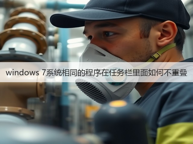 windows 7系统相同的程序在任务栏里面如何不重叠(图2)