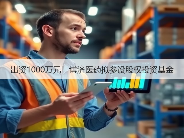 出资1000万元！博济医药拟参设股权投资基金(图1)