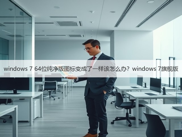 windows 7 64位纯净版图标变成了一样该怎么办？windows 7旗舰版(图2)