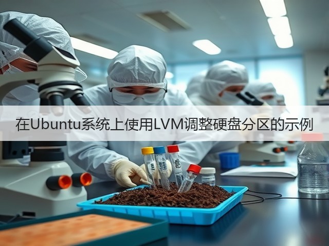 在Ubuntu系统上使用LVM调整硬盘分区的示例(图1) 在Ubuntu系统上使用LVM调整硬盘分区的示例(图1)