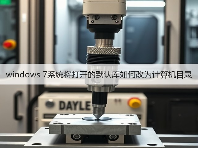windows 7系统将打开的默认库如何改为计算机目录(图3)
