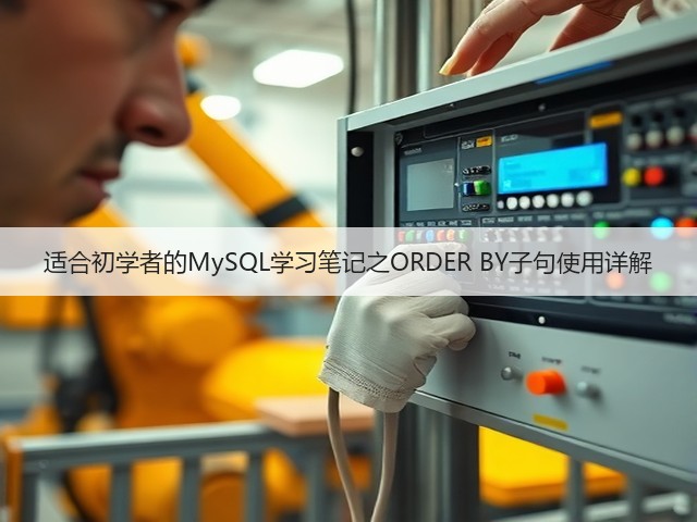 适合初学者的MySQL学习笔记之ORDER BY子句使用详解(图2) 适合初学者的MySQL学习笔记之ORDER BY子句使用详解(图2)
