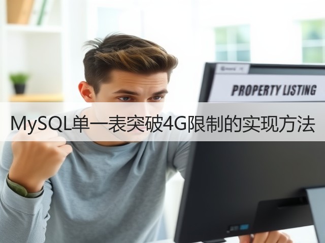 MySQL单一表突破4G限制的实现方法(图1) MySQL单一表突破4G限制的实现方法(图1)