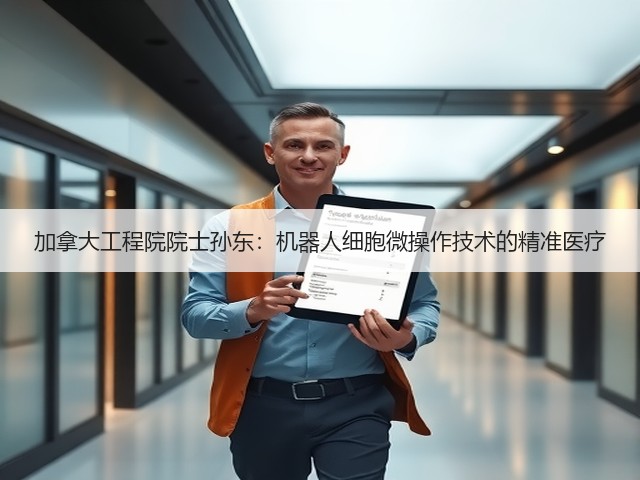 加拿大工程院院士孙东:机器人细胞微操作技术的精准医疗(图3) 加拿大工程院院士孙东:机器人细胞微操作技术的精准医疗(图3)