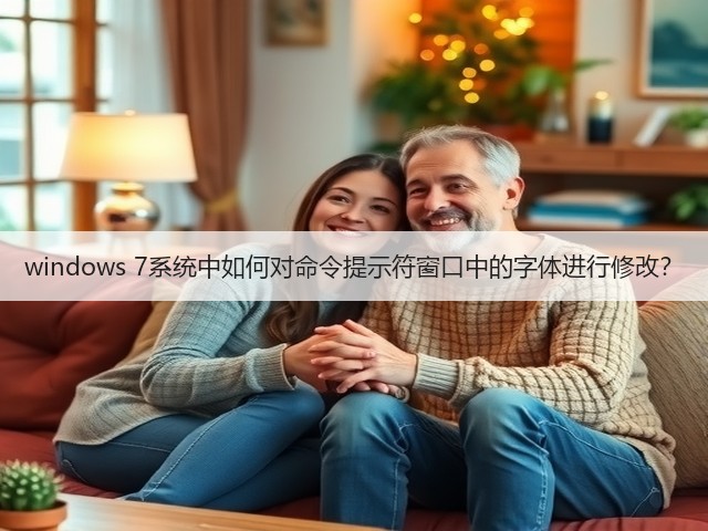 windows 7系统中如何对命令提示符窗口中的字体进行修改？(图1)