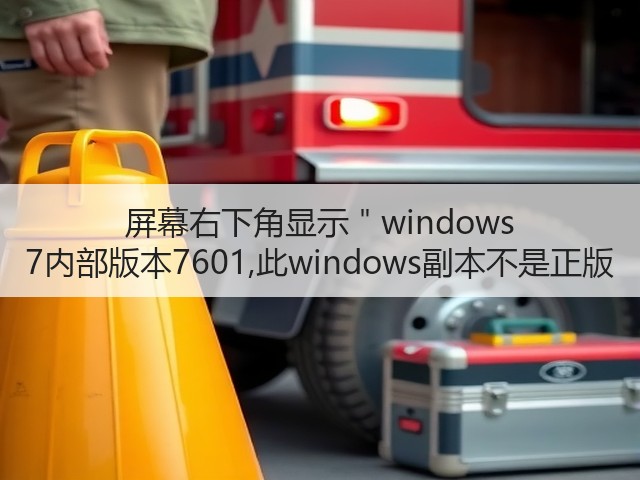 屏幕右下角显示"windows 7内部版本7601,此windows副本不是正版(图2) 屏幕右下角显示"windows 7内部版本7601,此windows副本不是正版(图2)