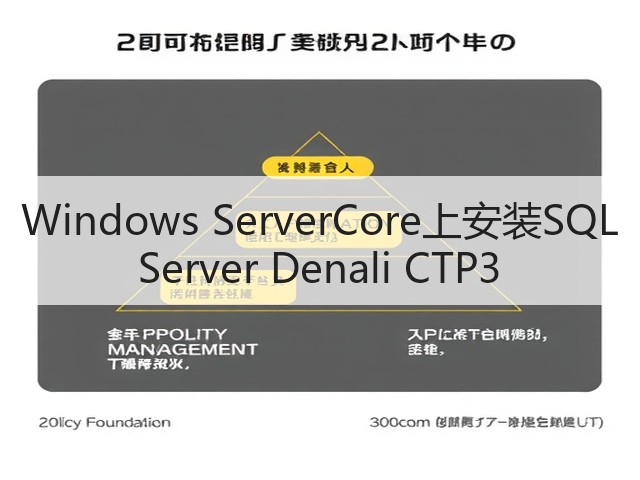 Windows ServerCore上安装SQL Server Denali CTP3(图1) Windows ServerCore上安装SQL Server Denali CTP3(图1)