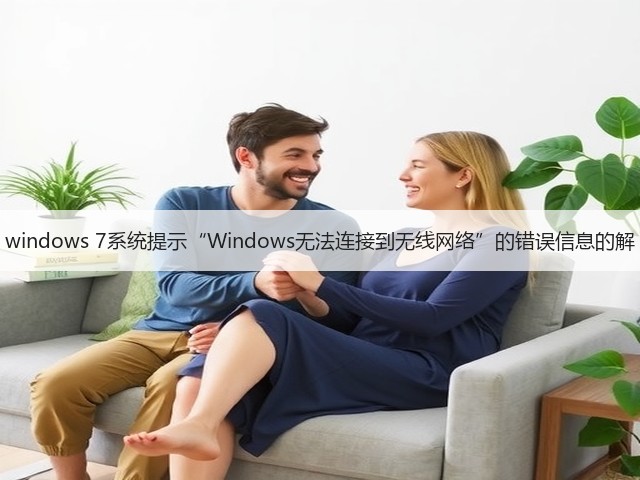 windows 7系统提示“Windows无法连接到无线网络”的错误信息的解(图3) windows 7系统提示“Windows无法连接到无线网络”的错误信息的解(图3)