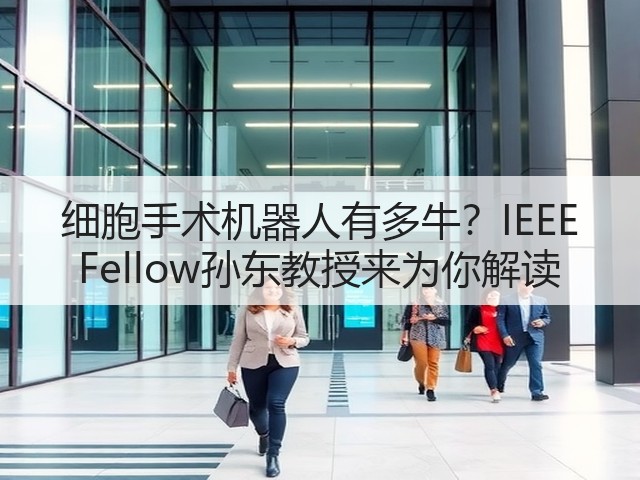 细胞手术机器人有多牛？IEEE Fellow孙东教授来为你解读(图2)