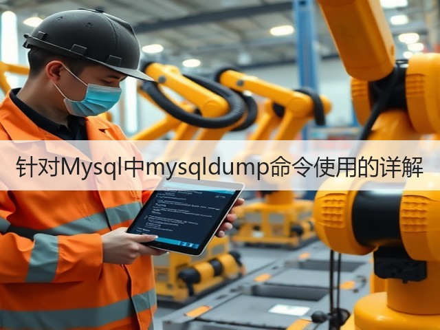 针对Mysql中mysqldump命令使用的详解(图1) 针对Mysql中mysqldump命令使用的详解(图1)
