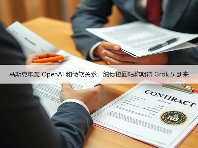 马斯克炮轰 OpenAI 和微软关系,纳德拉回帖称期待 Grok 5 到来(图3) 马斯克炮轰 OpenAI 和微软关系,纳德拉回帖称期待 Grok 5 到来(图3)