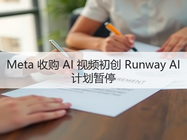 Meta 收购 AI 视频初创 Runway AI 计划暂停(图2) Meta 收购 AI 视频初创 Runway AI 计划暂停(图2)