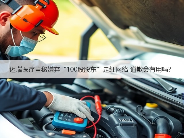 迈瑞医疗董秘嫌弃“100股股东”走红网络 道歉会有用吗？(图3)