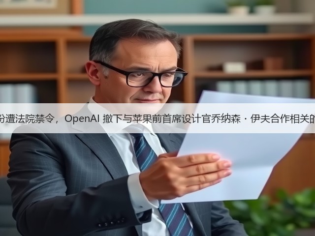 因商标纠纷遭法院禁令，OpenAI 撤下与苹果前首席设计官乔纳森・伊夫合作相关的宣传材料(图2)