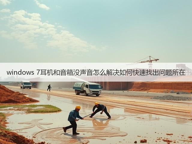 windows 7耳机和音箱没声音怎么解决如何快速找出问题所在(图2) windows 7耳机和音箱没声音怎么解决如何快速找出问题所在(图2)