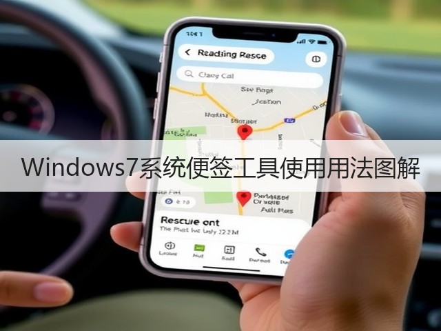 Windows7系统便签工具使用用法图解(图3)
